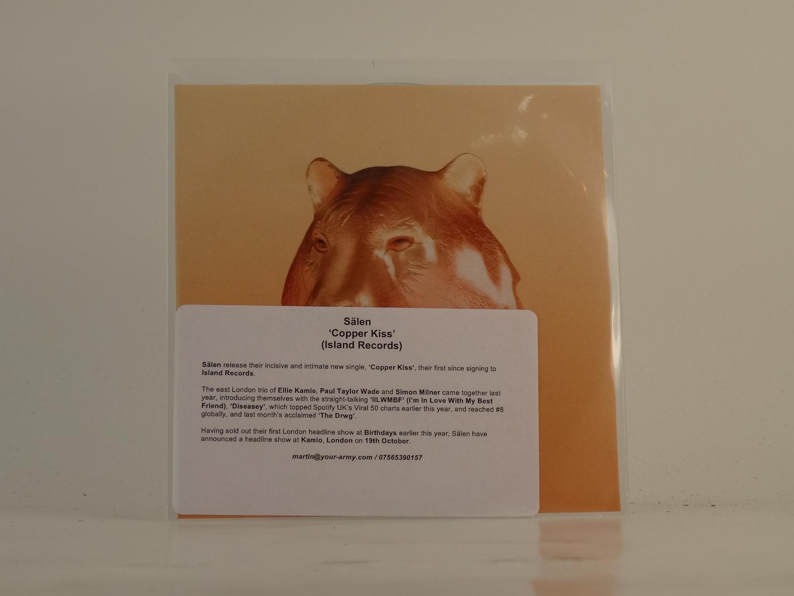 SALEN COPPER KISS (D91) 1 Track Promo CD Single plus Picture Sleeve ISLAND RECOR