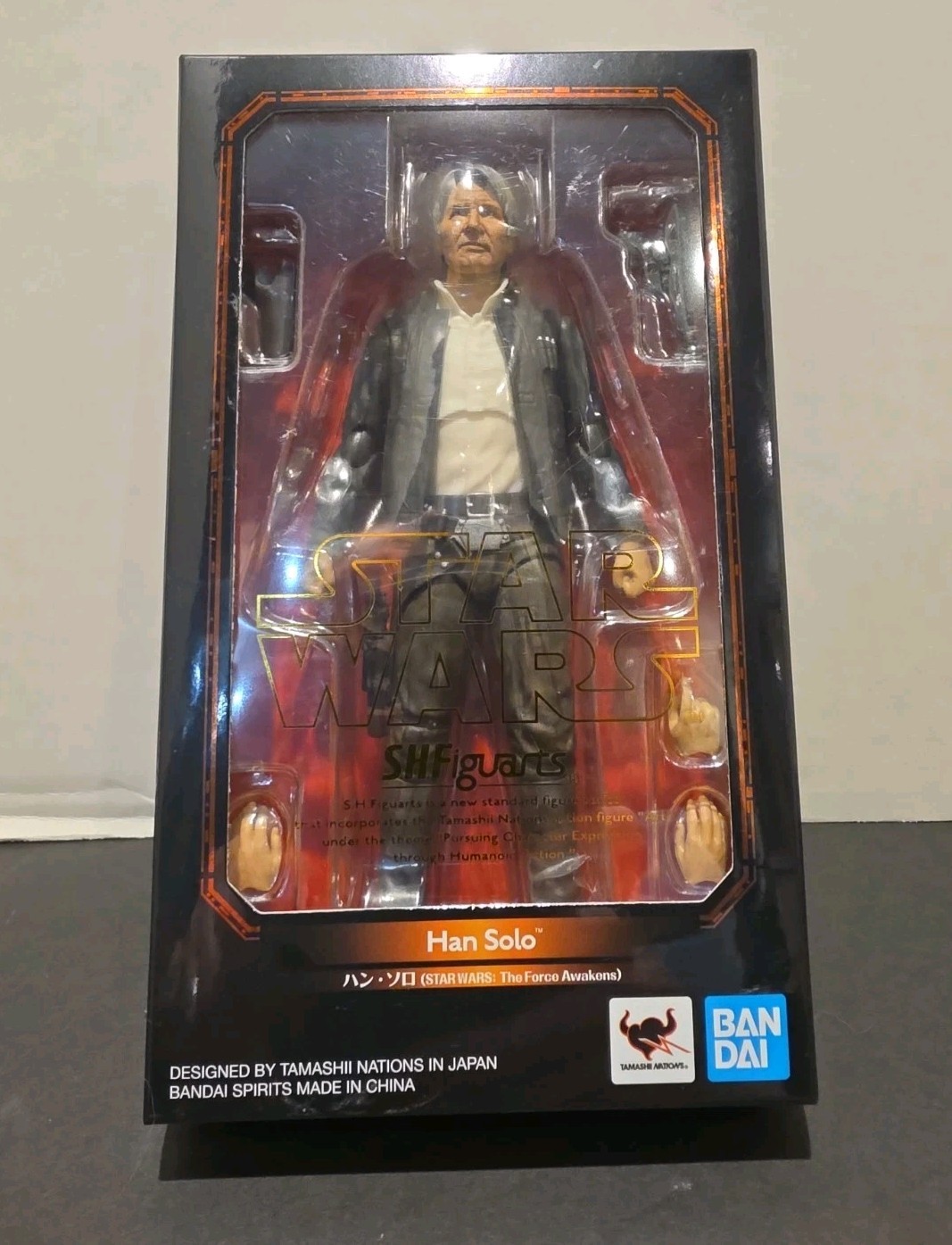 S.H. Figuarts HAN SOLO Star Wars Il Risveglio della Forza 6" Figura 