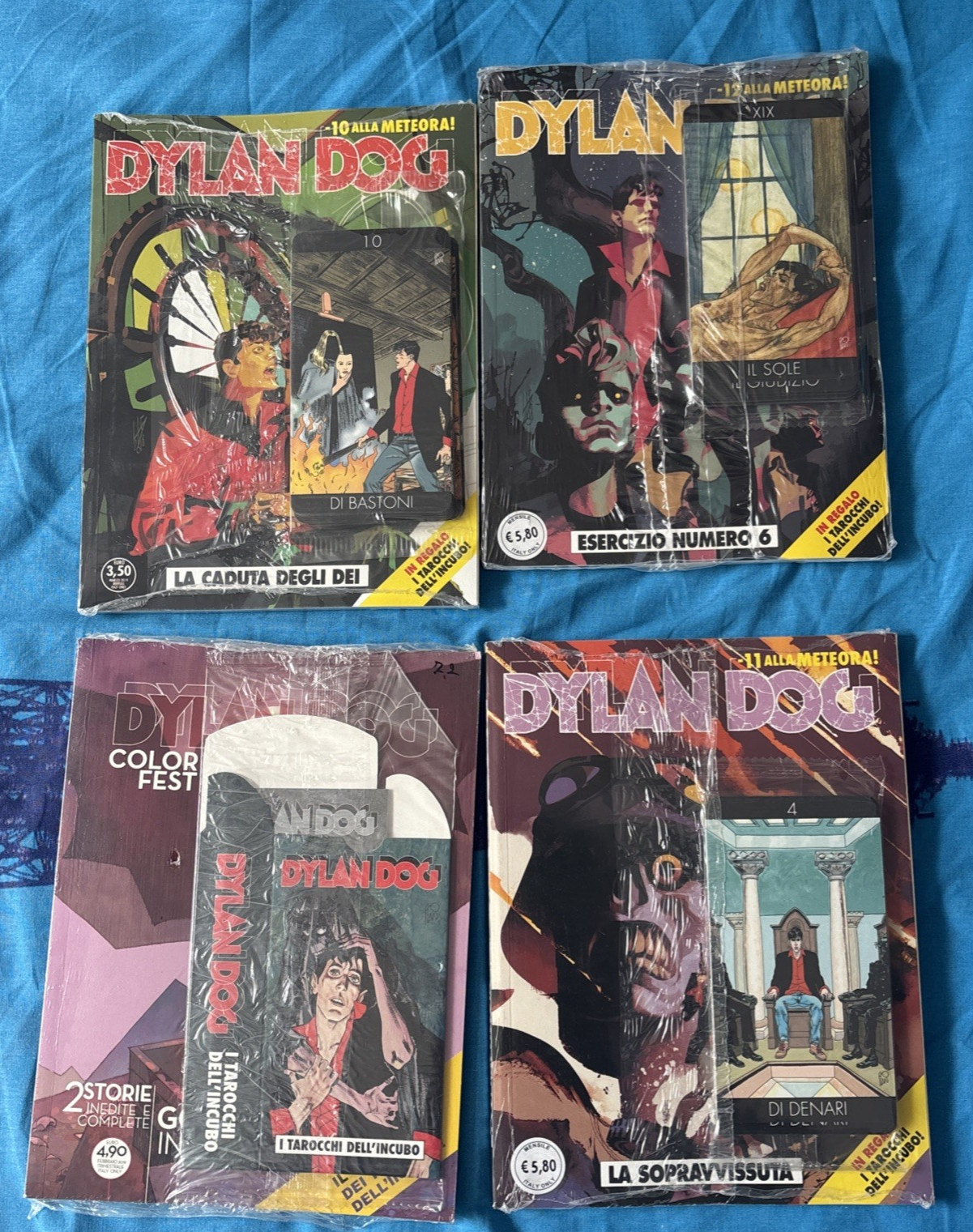 DYLAN DOG I TAROCCHI DELL'INCUBO SIGILLATI N. 28 COLOR FEST, 388, 389 390NUOVI
