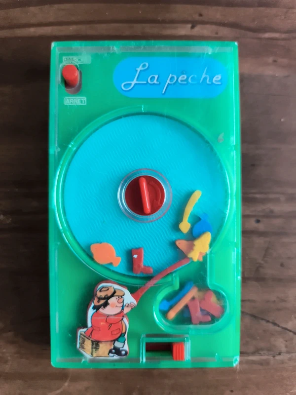 Jeu de poche mécanique vintage La Pêche – Années 70/80 Pocketeers Tomy 🐠