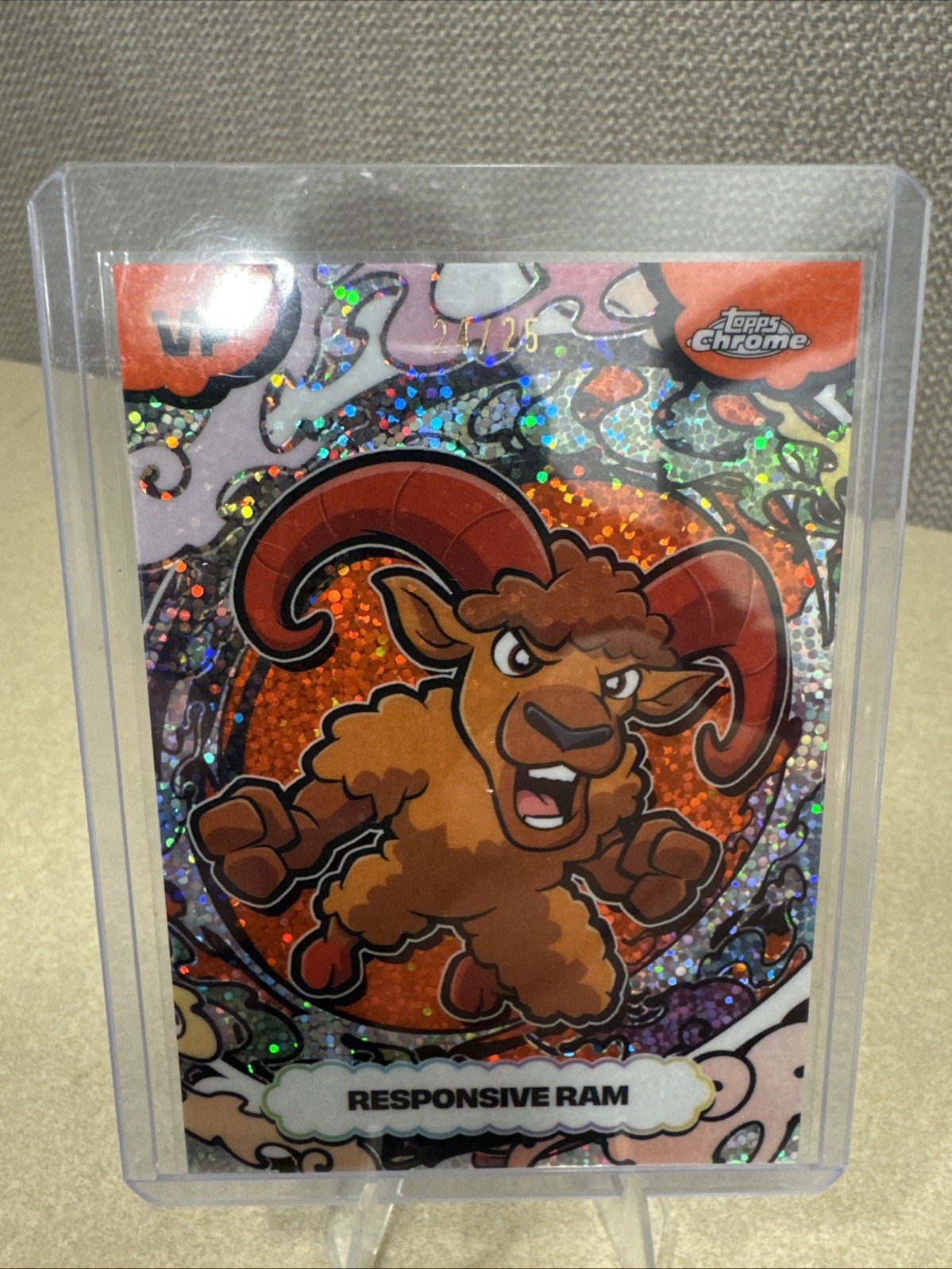 2026 Topps Chrome VeeFriends #SSA-79 Responsive Ram Sparkle Manga /25