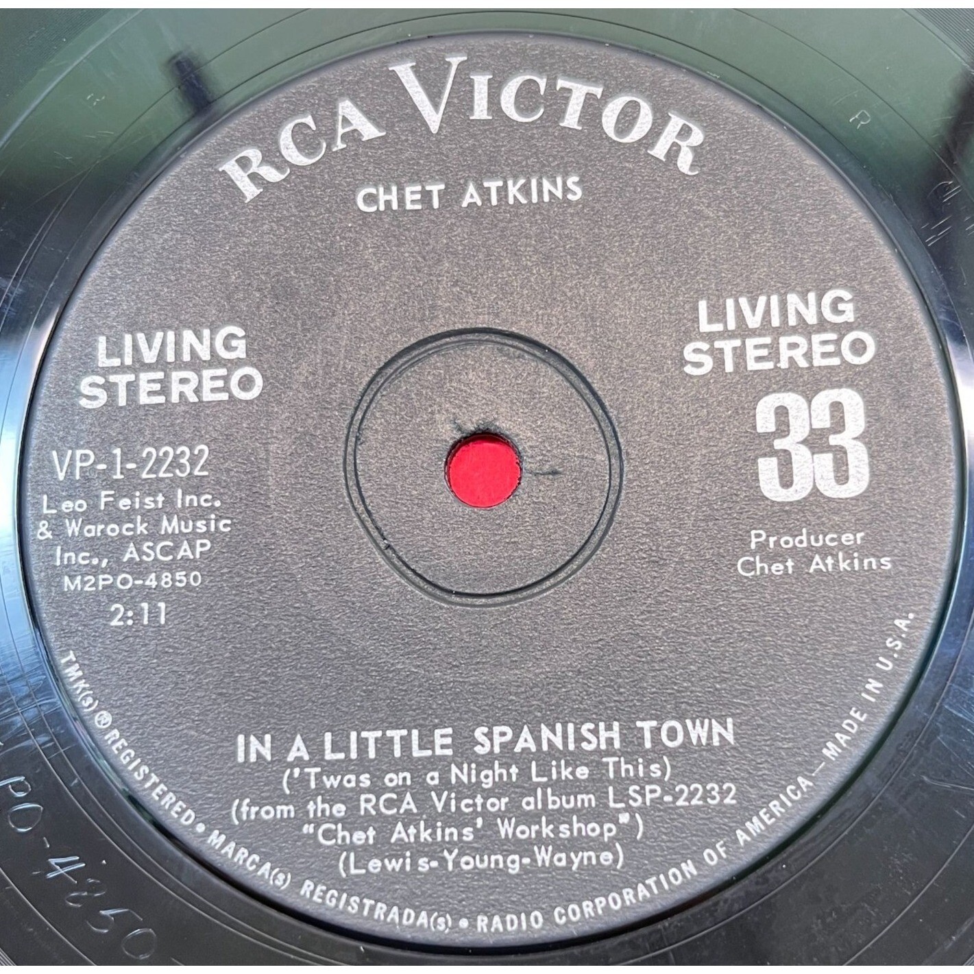 Chet Atkins Jukebox Compact 33 Country Lambeth Walk / In a Little Spanish Town