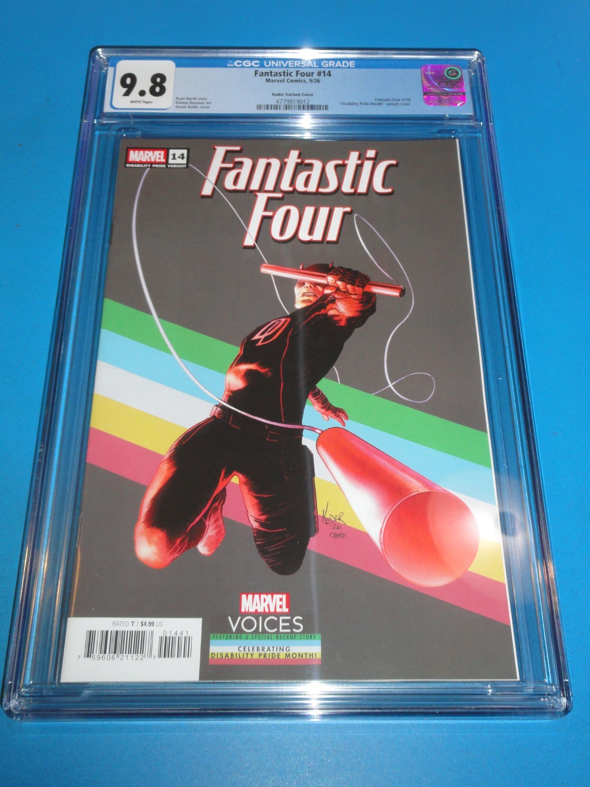Fantastic Four #14 Kuder Daredevil Variant CGC 9.8 NM/M Gorgeous Gem Wow