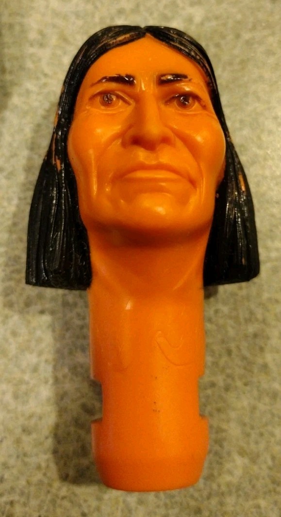 1960's-70's Marx Johnny West Geronimo Head Good Cond #3