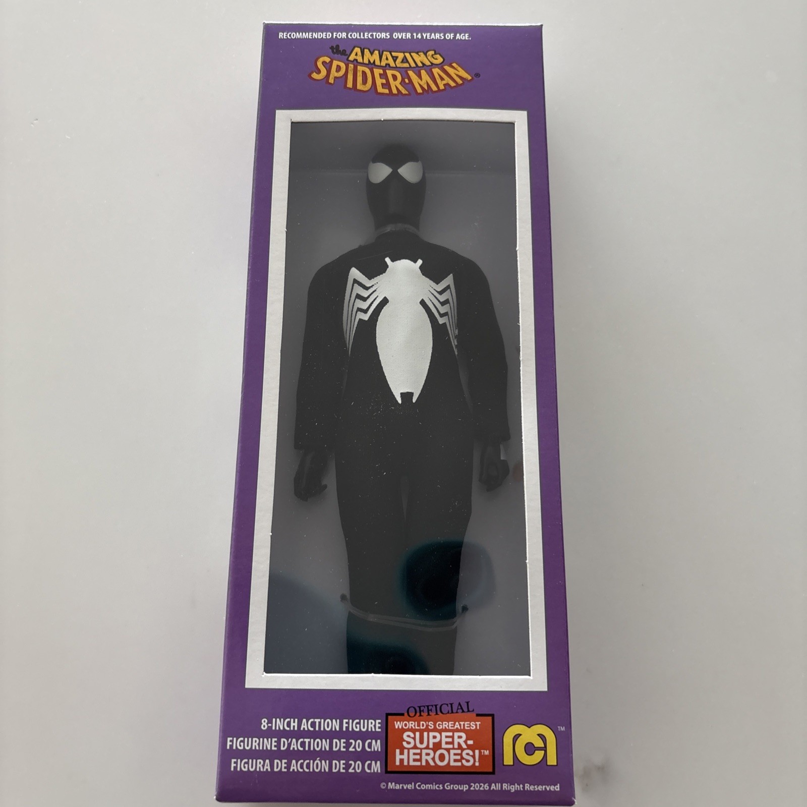 Mego Marvel Disney Spider-Man Symbiote new in box