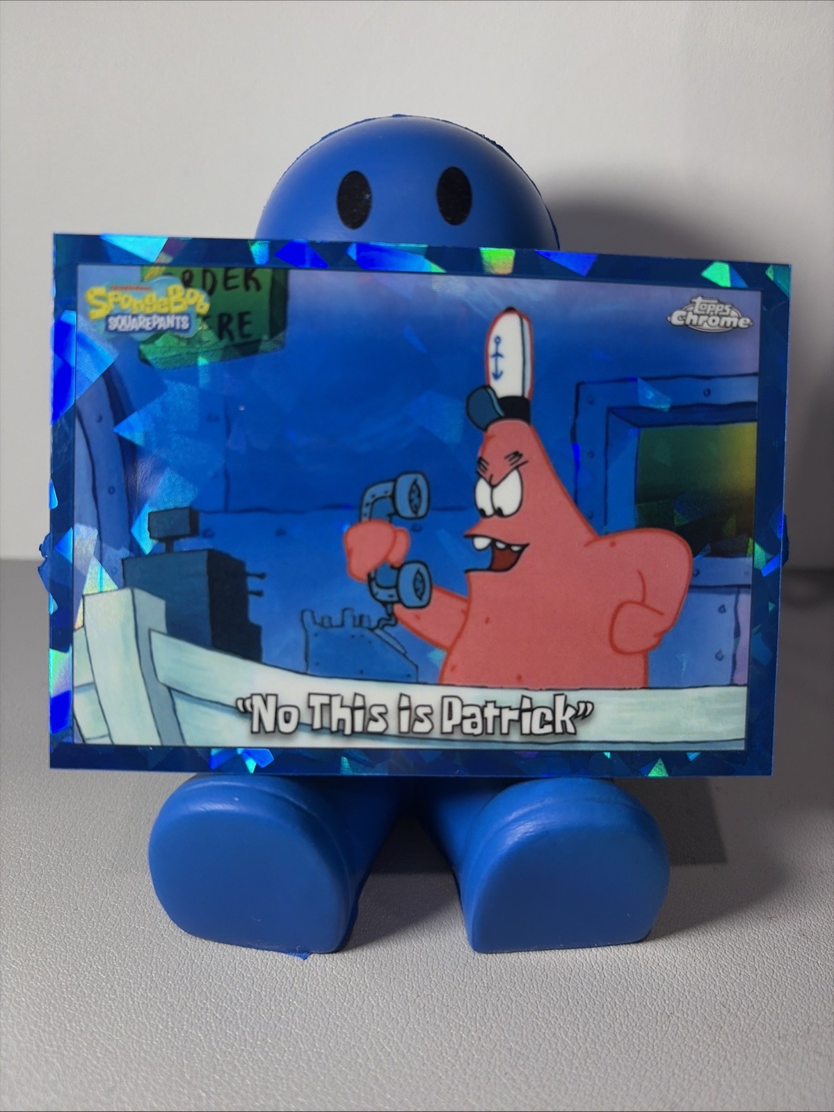 Topps 2025 SpongeBob Chrome #67 No Questo è Patrick Speckle rifrattore