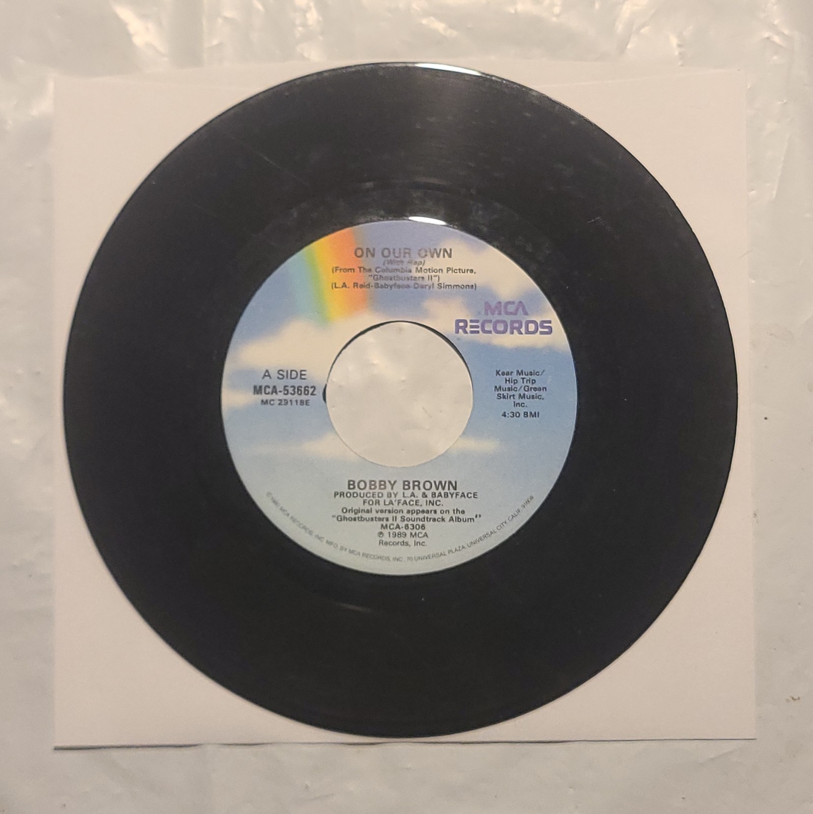 Bobby Brown - On Our Own W/ Rap/ On Our Own - MCA 45 RPM Record