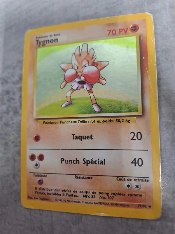 Carte pokemon Tygnon holo