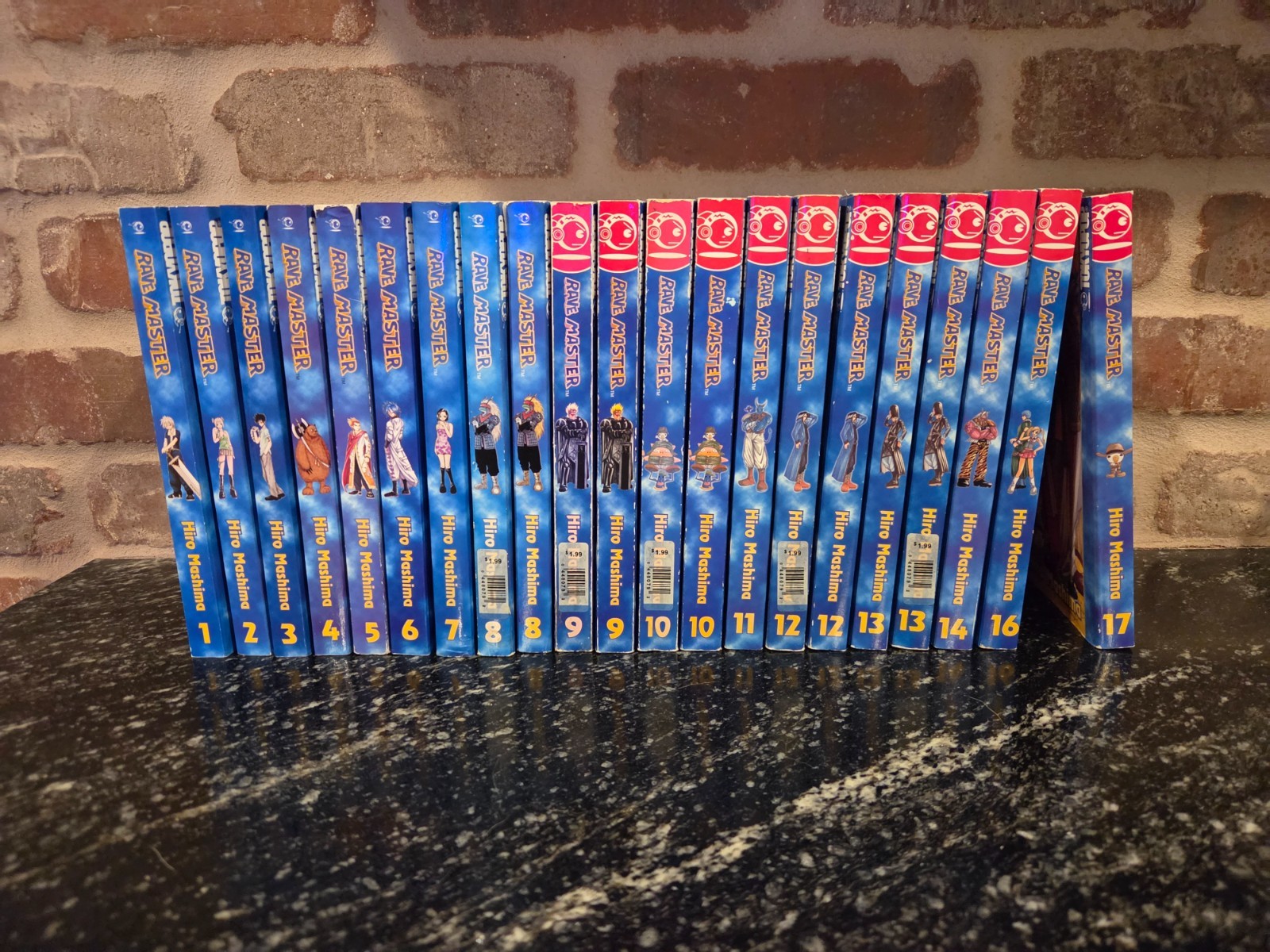 Rave Master Manga Lotto 21 Libri Vol 1-17 Hiro Mashima Tokyopop Fuori Produzione