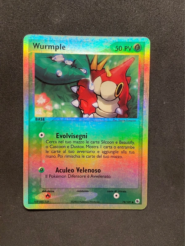 Wurmple ex rubino e zaffiro reverse 