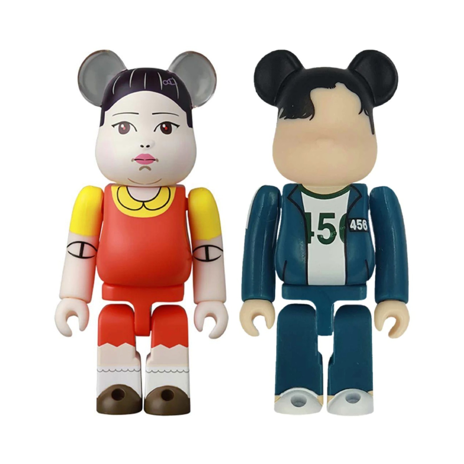 Bearbrick Serie 44 Squid Game Set di 2 (Segreto 456) Netflix Medicom 100%