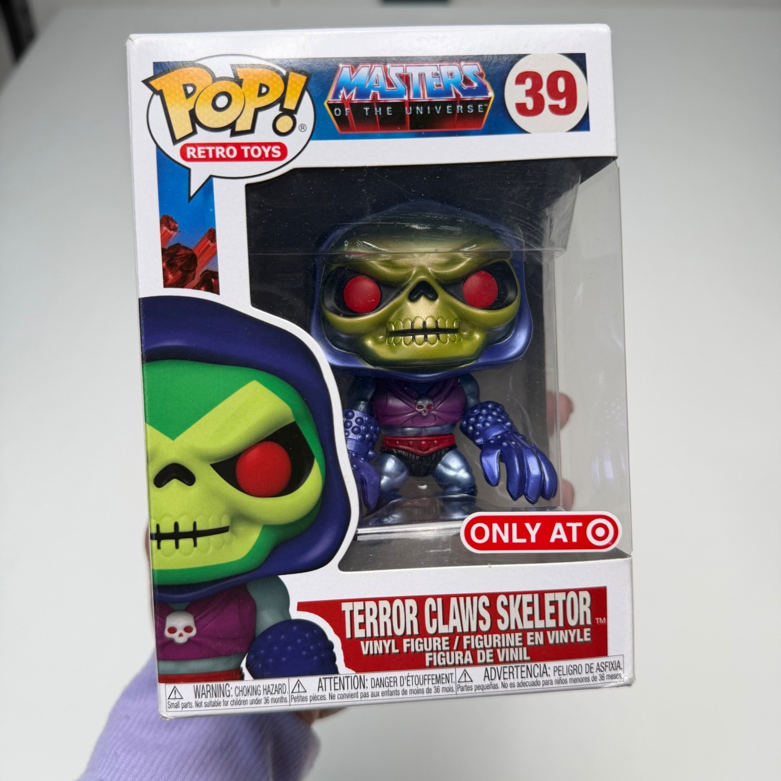 Funko Pop Masters of the Universe Artigli del Terrore Scheletro 39 Bersaglio Esclusivo MOTU