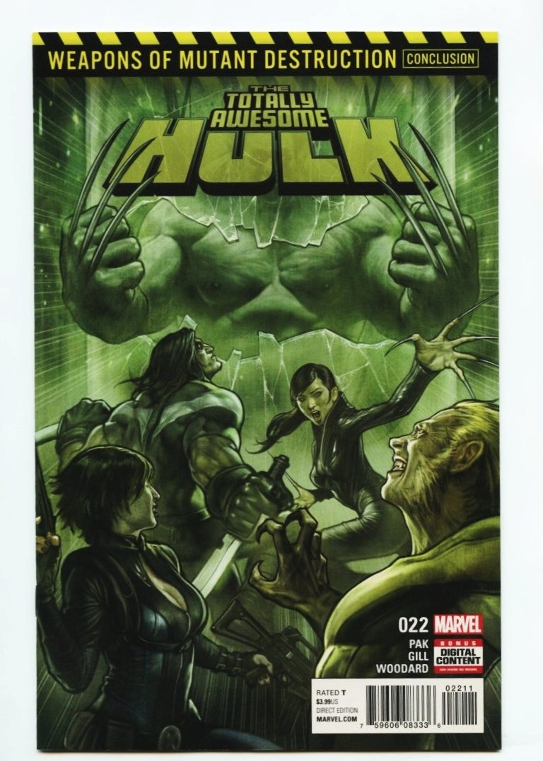 Totally Awesome Hulk #22-2017 quasi nuovo + 9,6 1° arma H 1° PR copertina standard