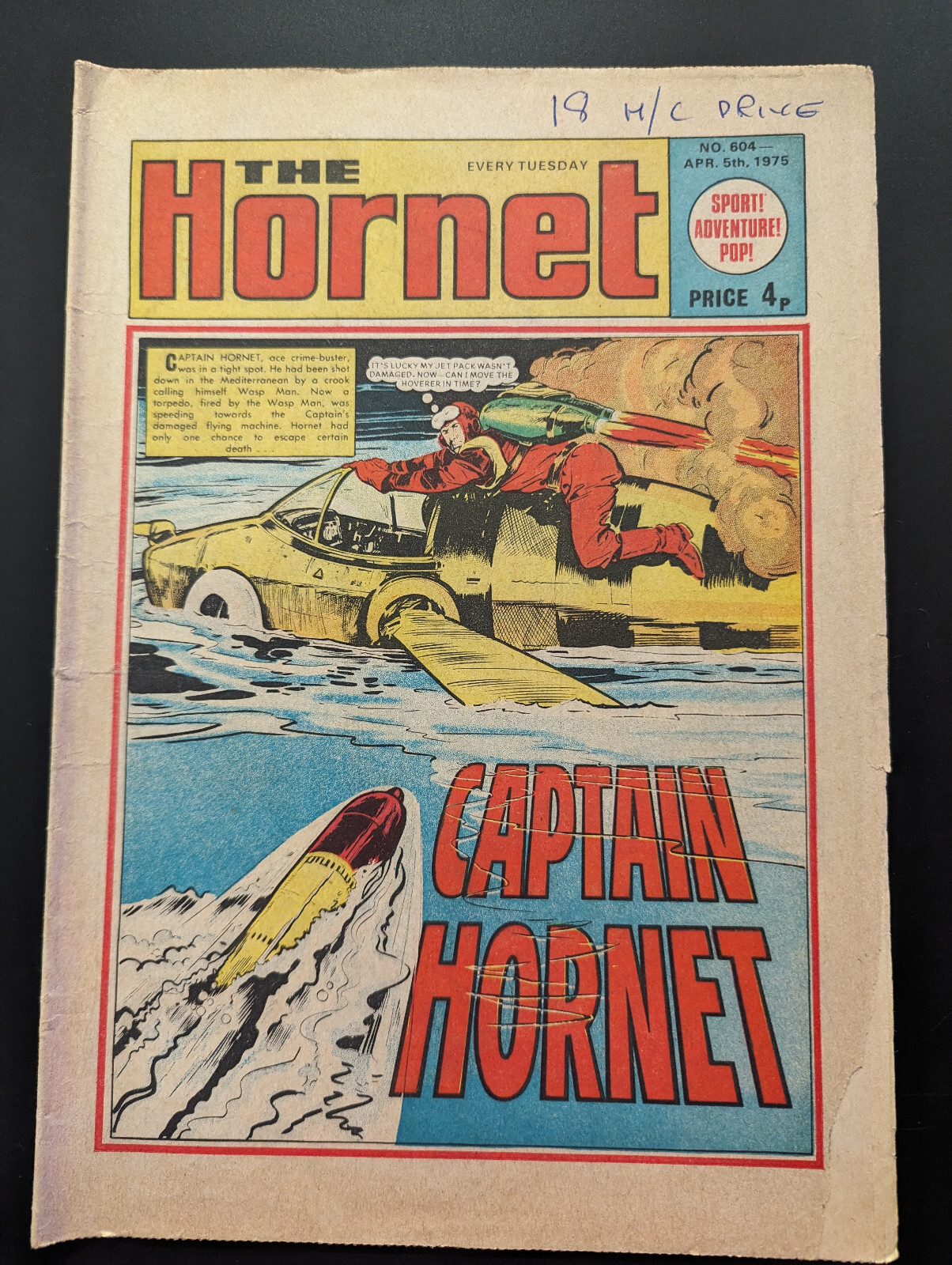 The Hornet Comic No 604 April 5th 1975.