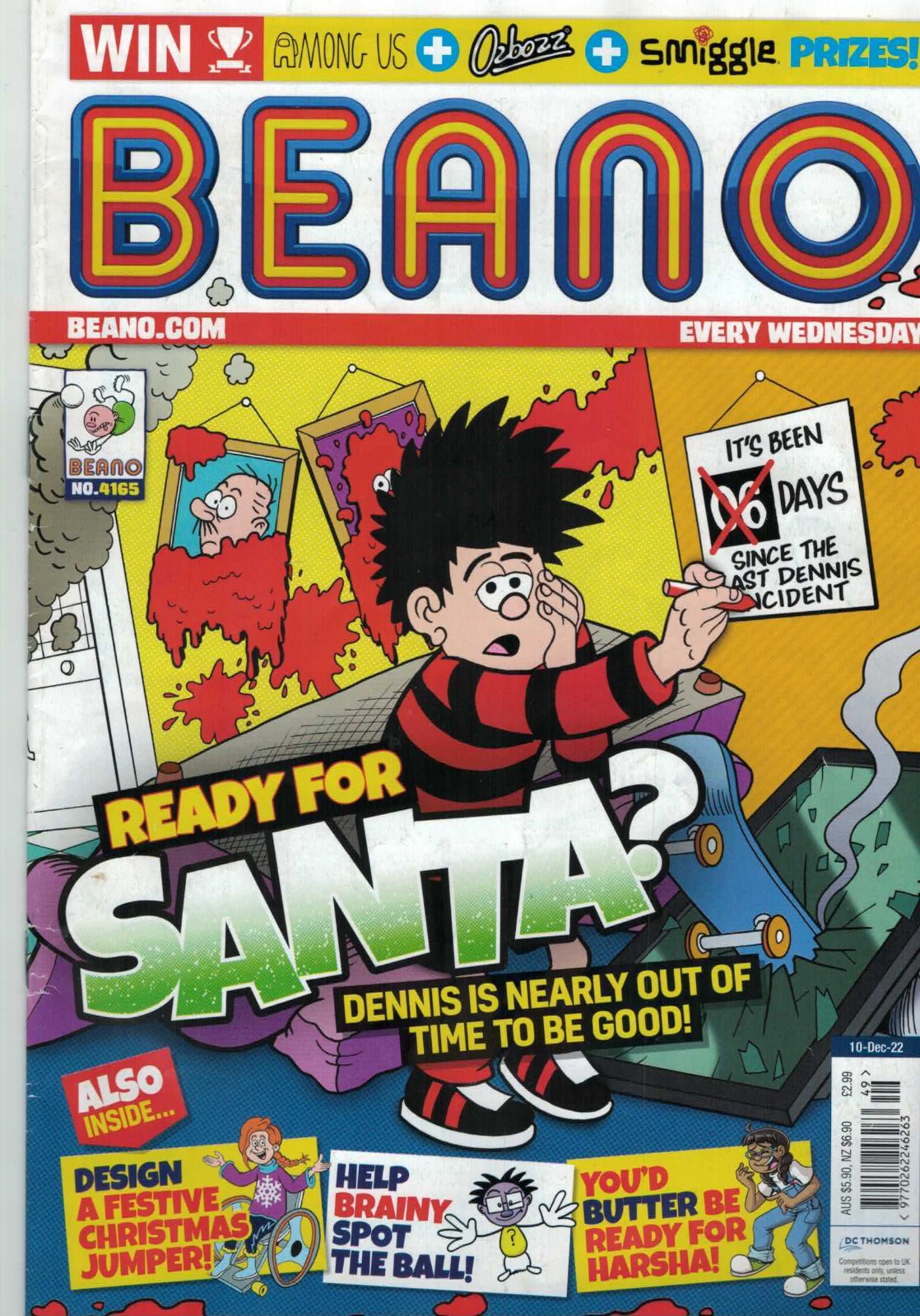Beano Comic - No. 4165 - 10/12/2022 - Ready For Santa?