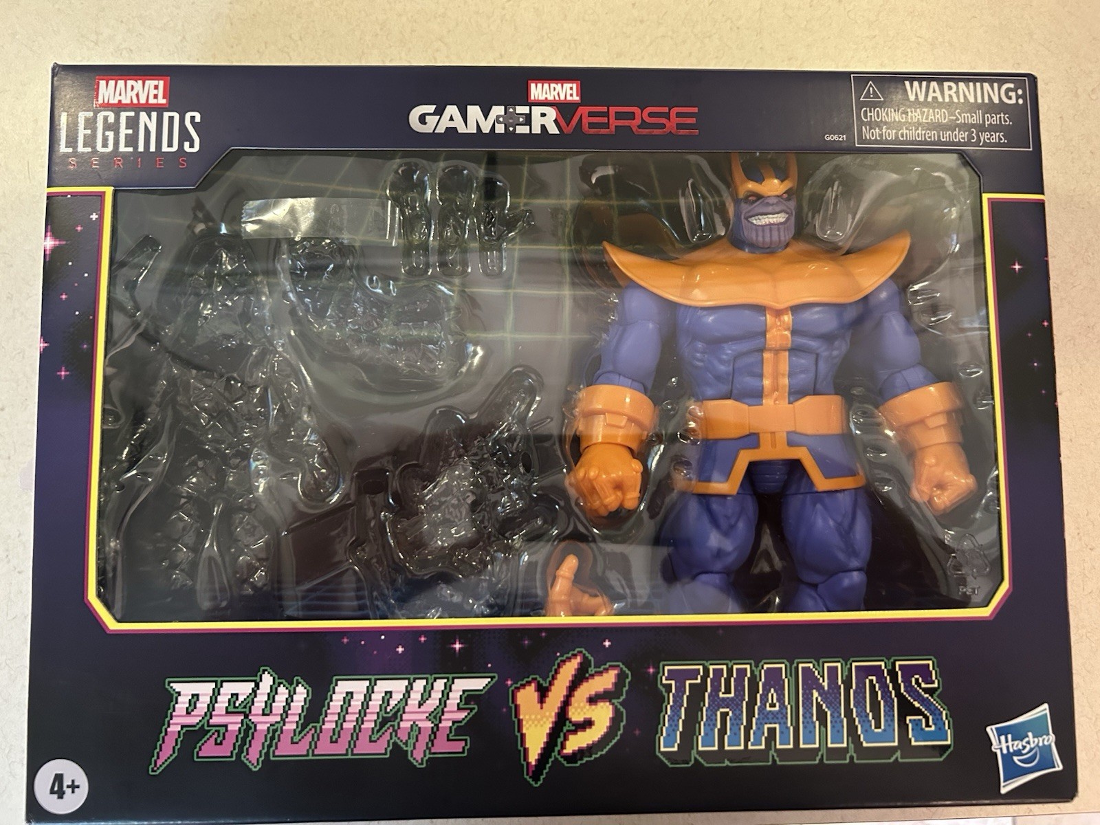 Marvel Legends Gameverse Psylocke vs Thanos Figure Thanos solo nuovo con scatola
