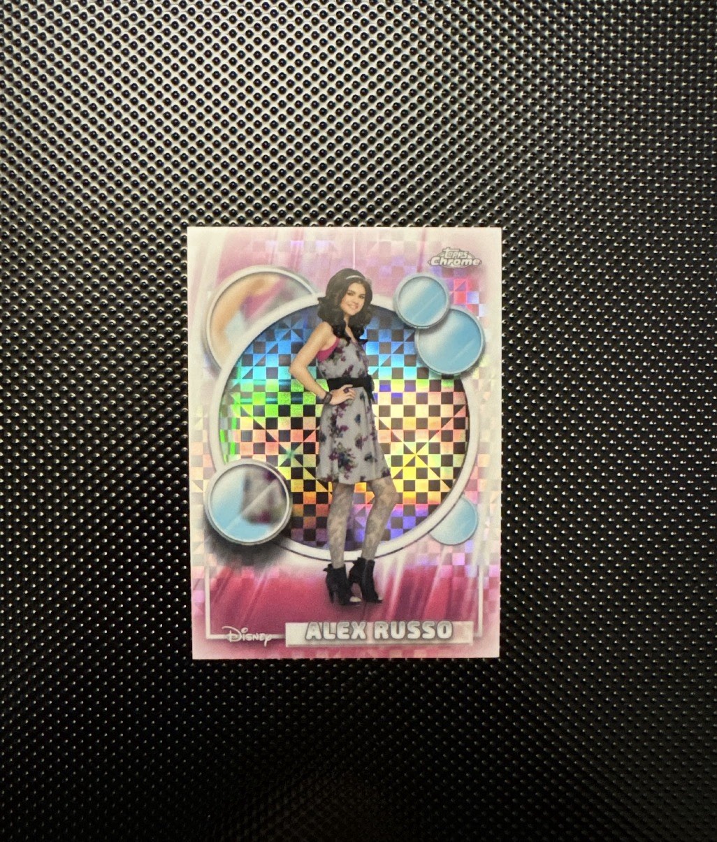 2026 Disney Topps Chrome Alex Russo X-Fractor (Selena Gomez) #7