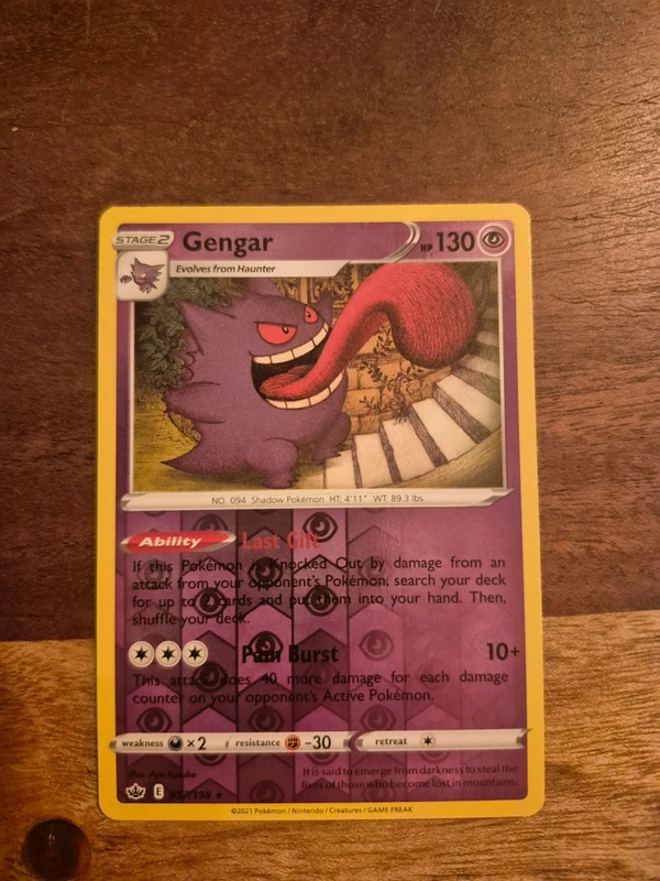 Gengar pokemon kaart