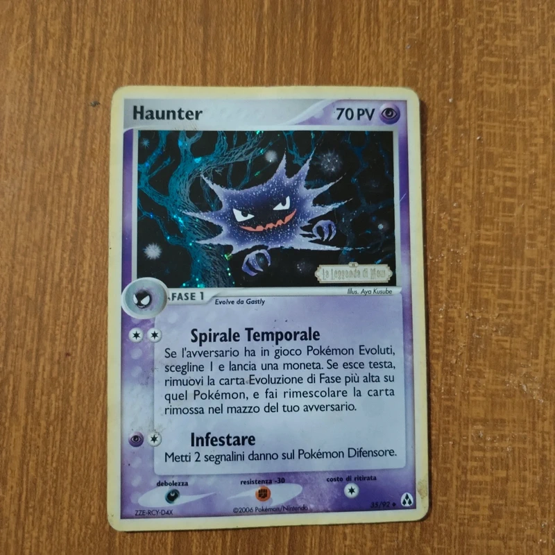 Haunter 35/92 – EX La Leggenda di Mew – Holo – Italiano – Played