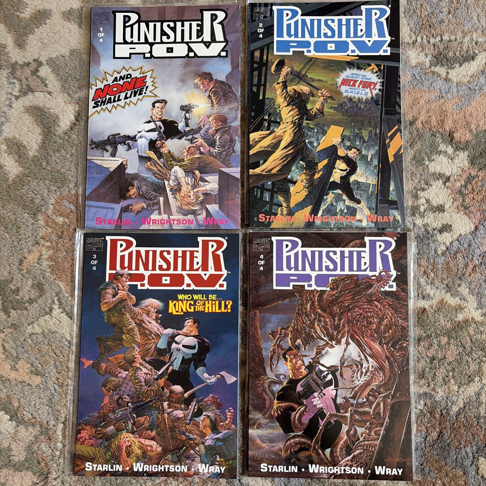 Punisher POV #1-4 set completo Marvel Jim Starlin ottime condizioni+ 1991 