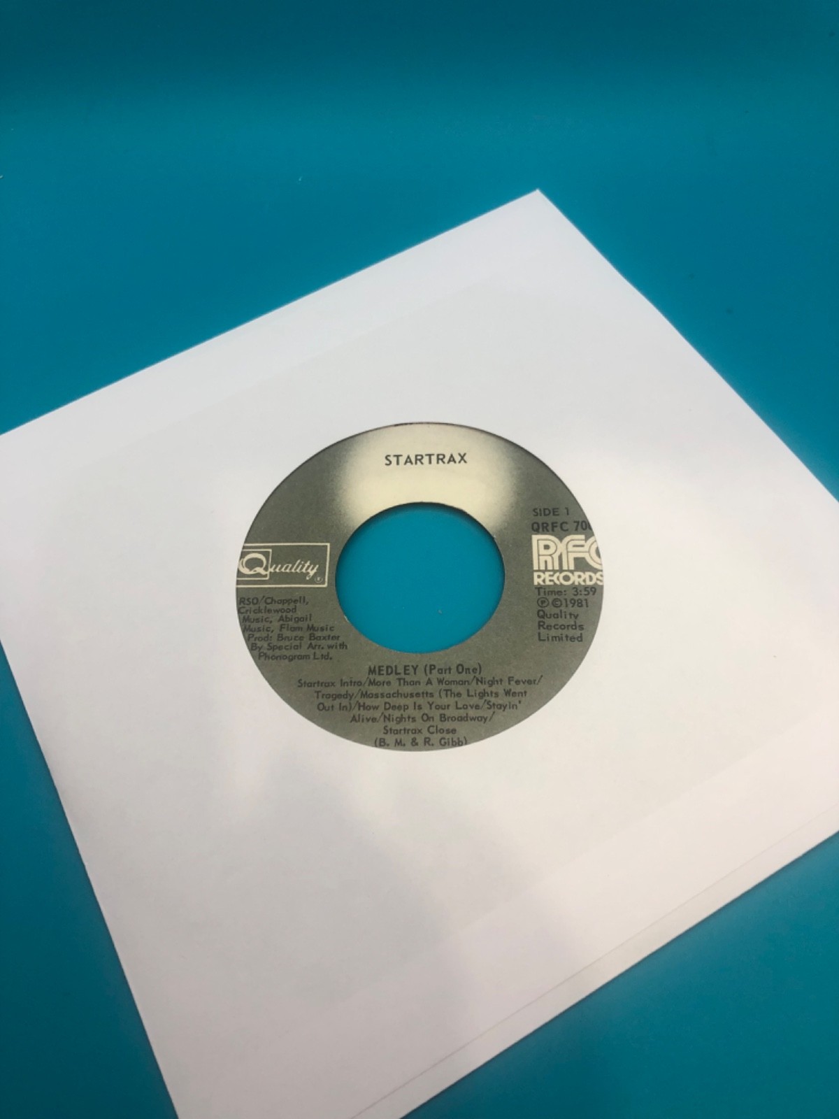 STARTRAX: medley / pt.2 7" Single 45 RPM NM