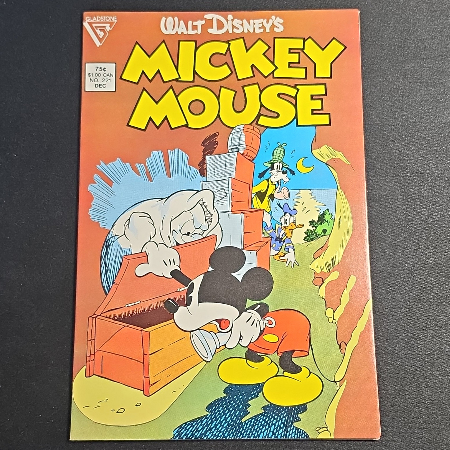 Walt Disney's Topolino #221 fumetto a colori Gladstone con Paperino Pippo