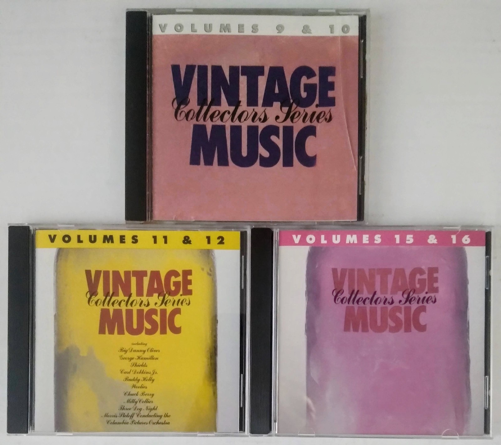 Vintage Music Collector's Series Vols 9-12 & 15-16 3-CD Lot Oldies Rock