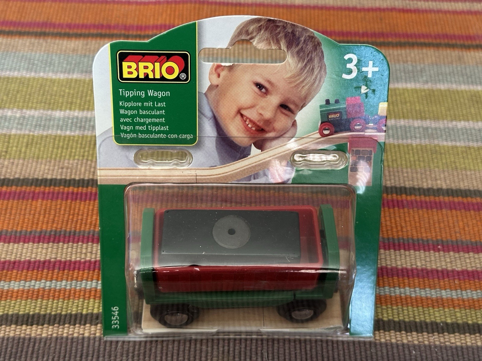 33546 BRIO Carro ribaltabile treno in legno! Nuovo con scatola! Thomas!