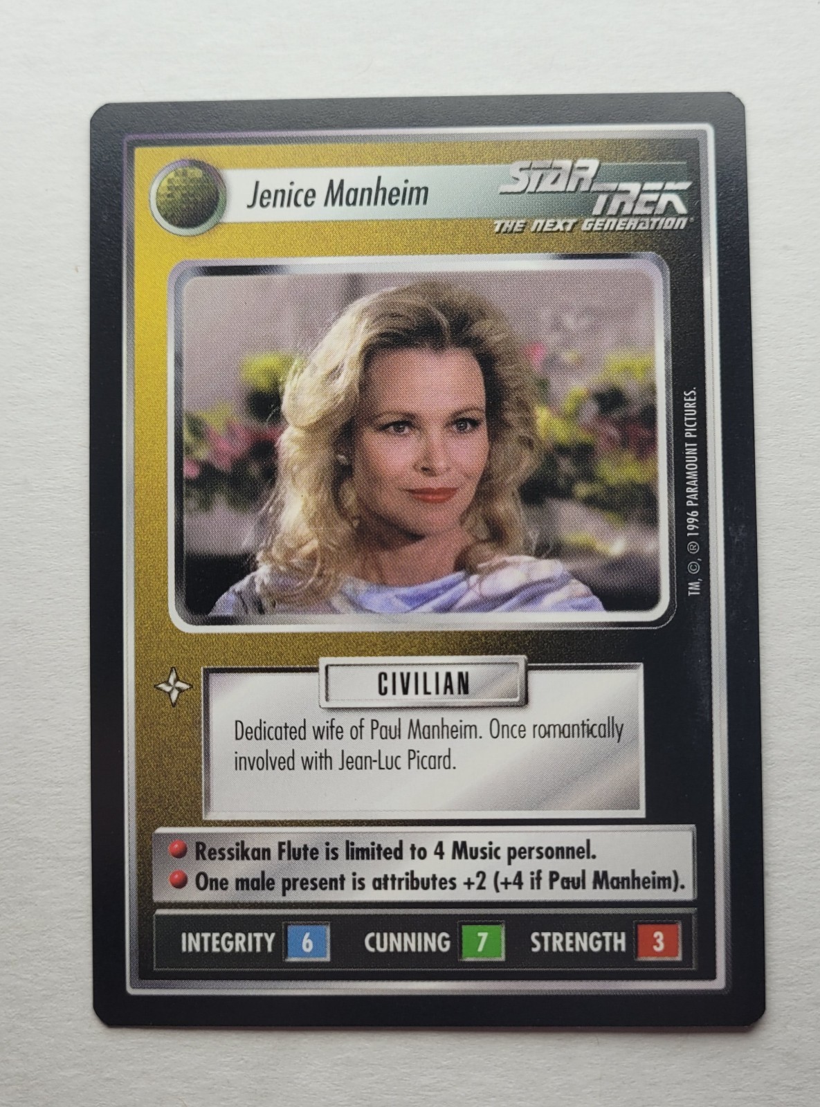 Star Trek CCG: JENICE MANHEIM + BONUS | Non comune | RISPARMIA FINO AL 25% | 1E Q Cont
