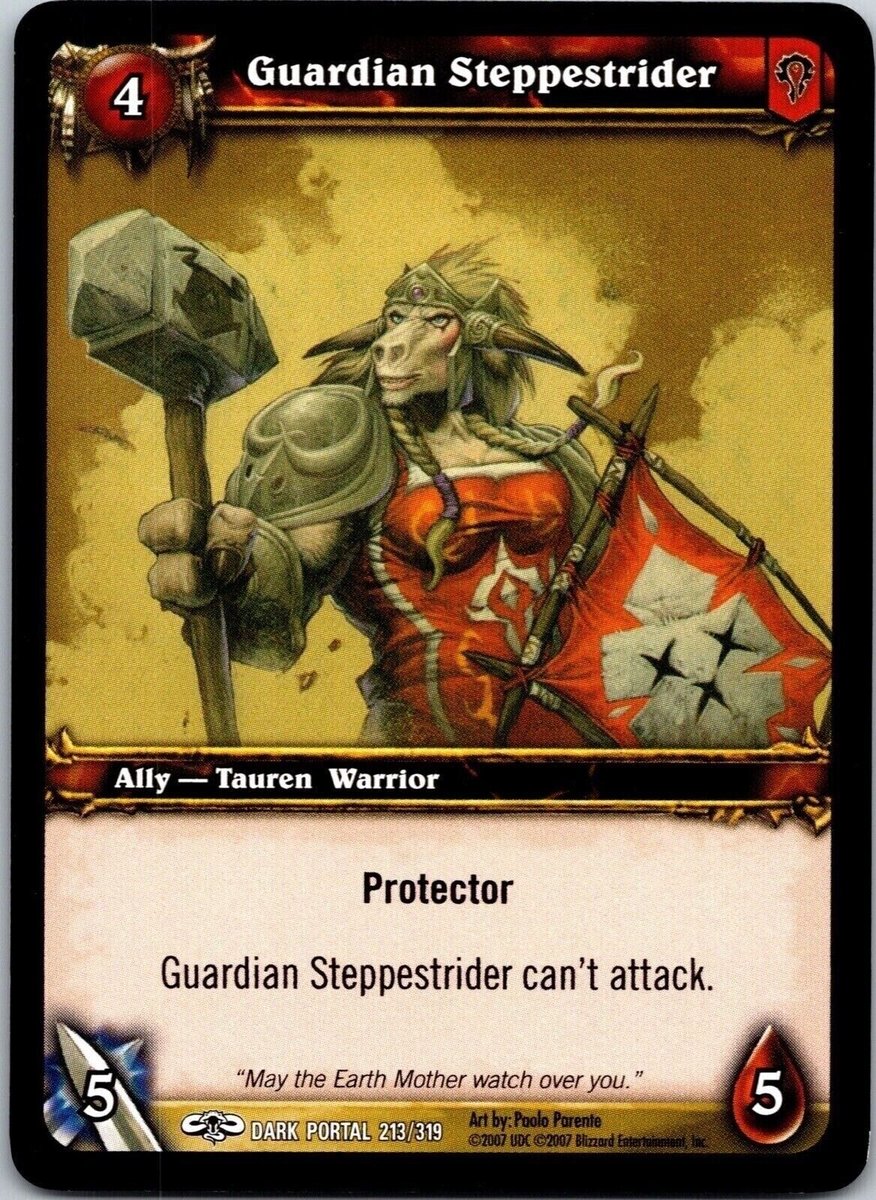 2007 Guardian Steppestrider 213/320 Common World of Warcraft WOW TCG CCG