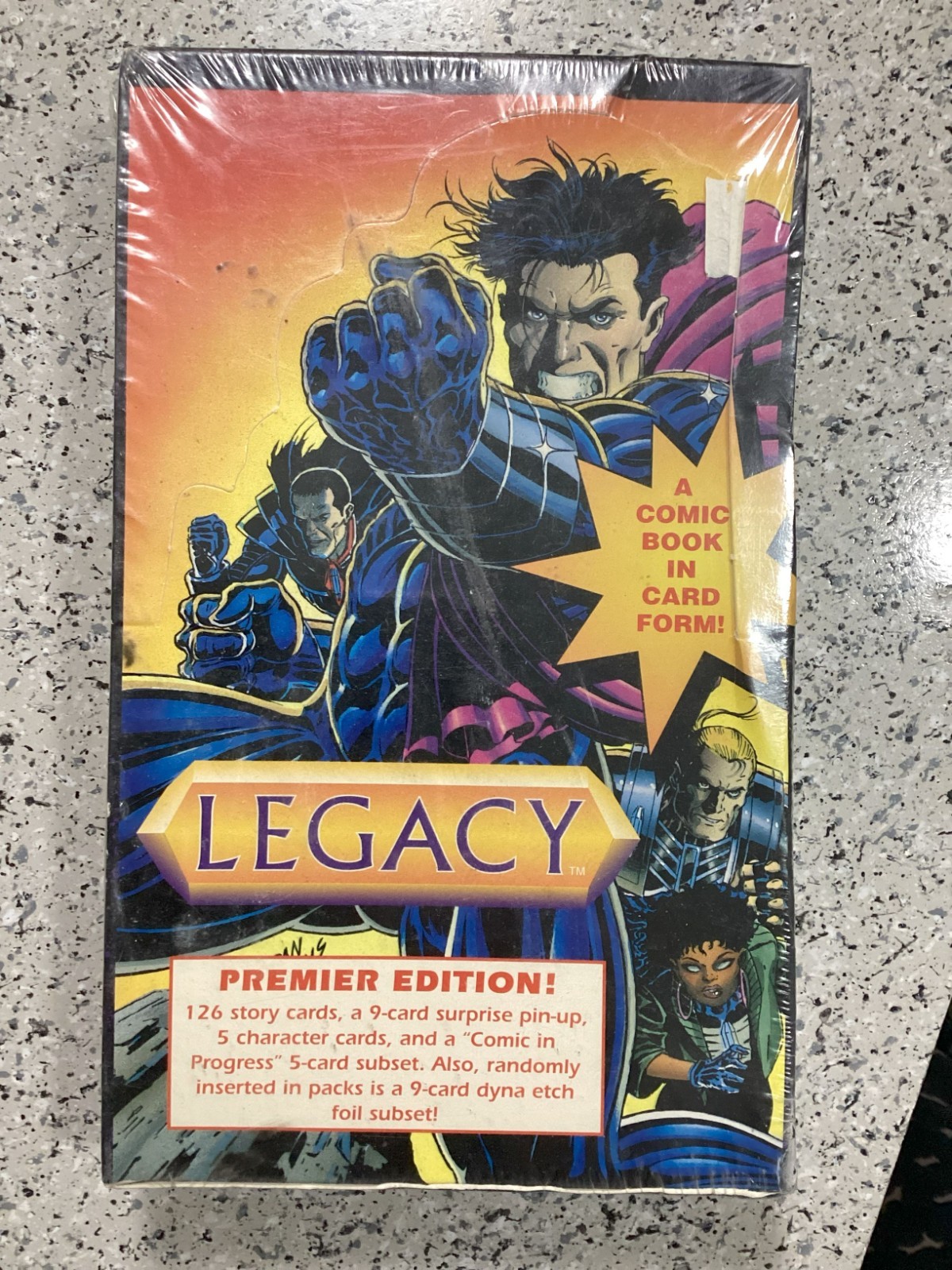 1993 Legacy Premier Edition Comic Cards scatola sigillata in fabbrica 36 confezioni Majestic