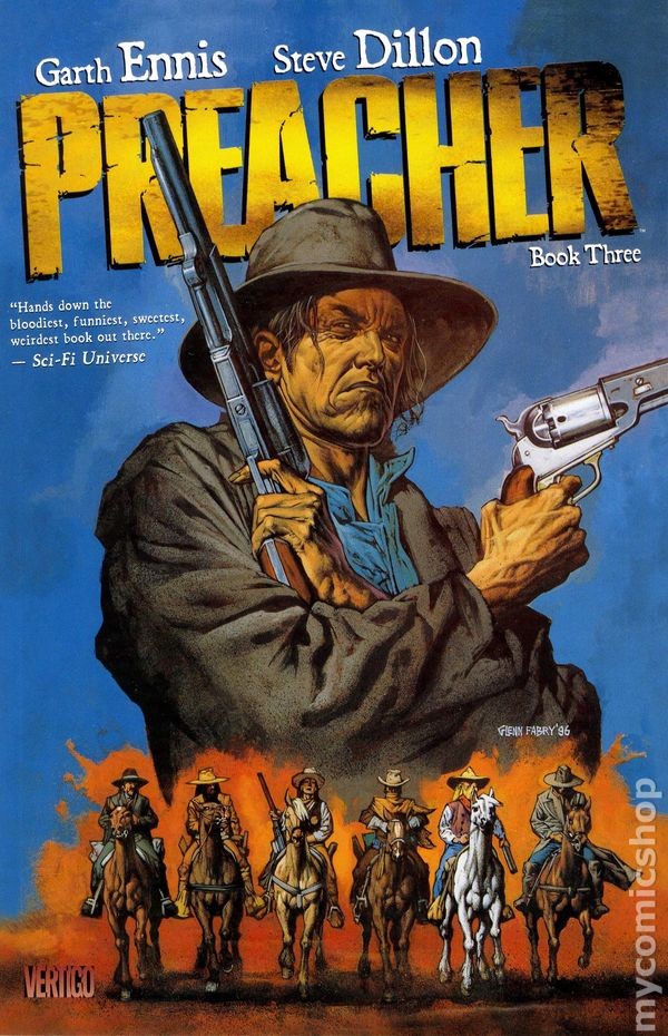 Preacher TPB Edizione Deluxe #3-1ST VF 2014 Immagine Stock