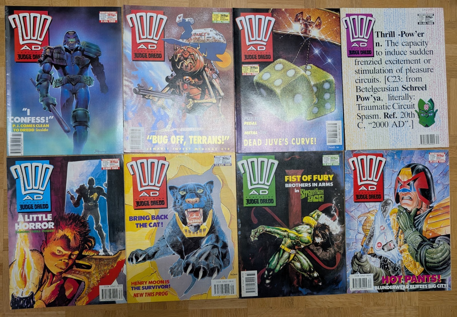 2000ad 634 to 661 (28 Comics ) Varying condition, see scans