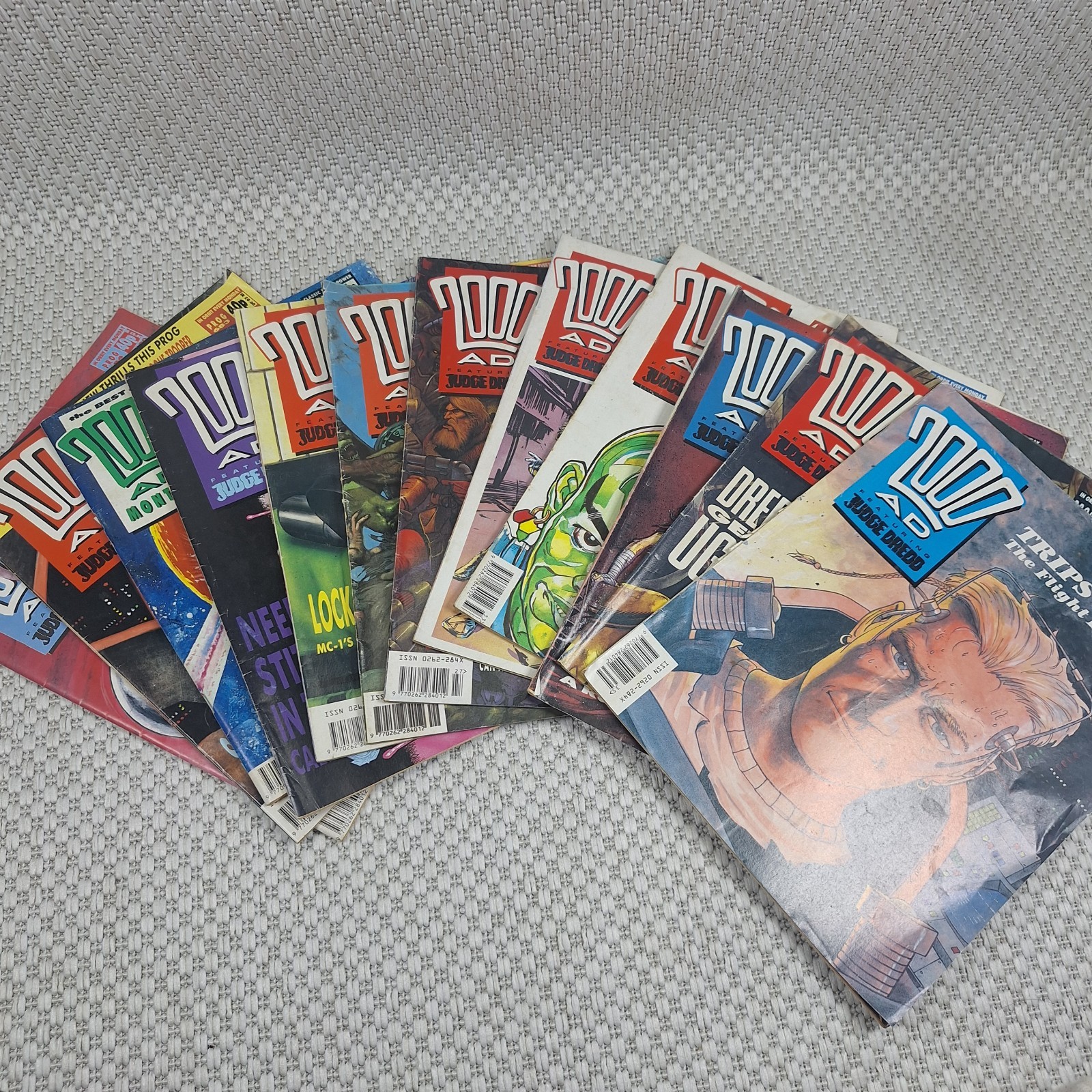 2000AD Judge Dread Comic Book Bundle 1990 12 Comics Judge Dread