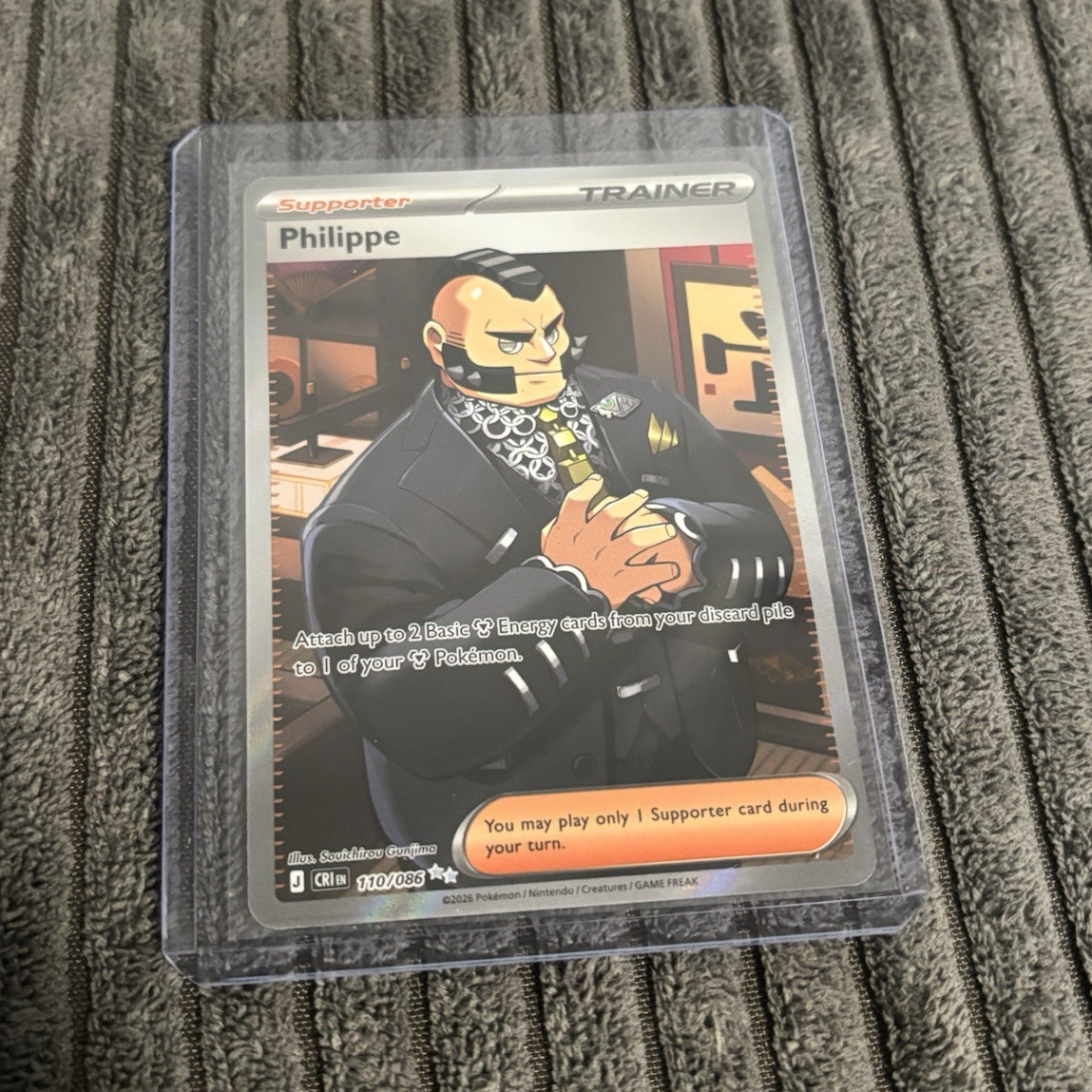 Nintendo Pokemon TCG Chaos Rising Philippe 110/086 Allenatore Supporter Raro IT
