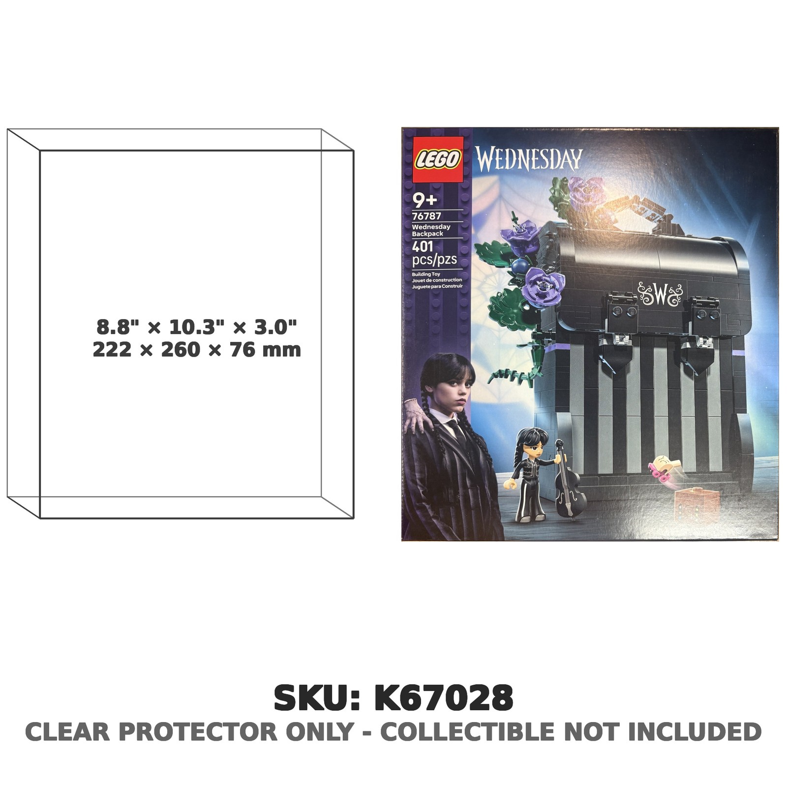 Protector For Wednesday Backpack LEGO Set 76787