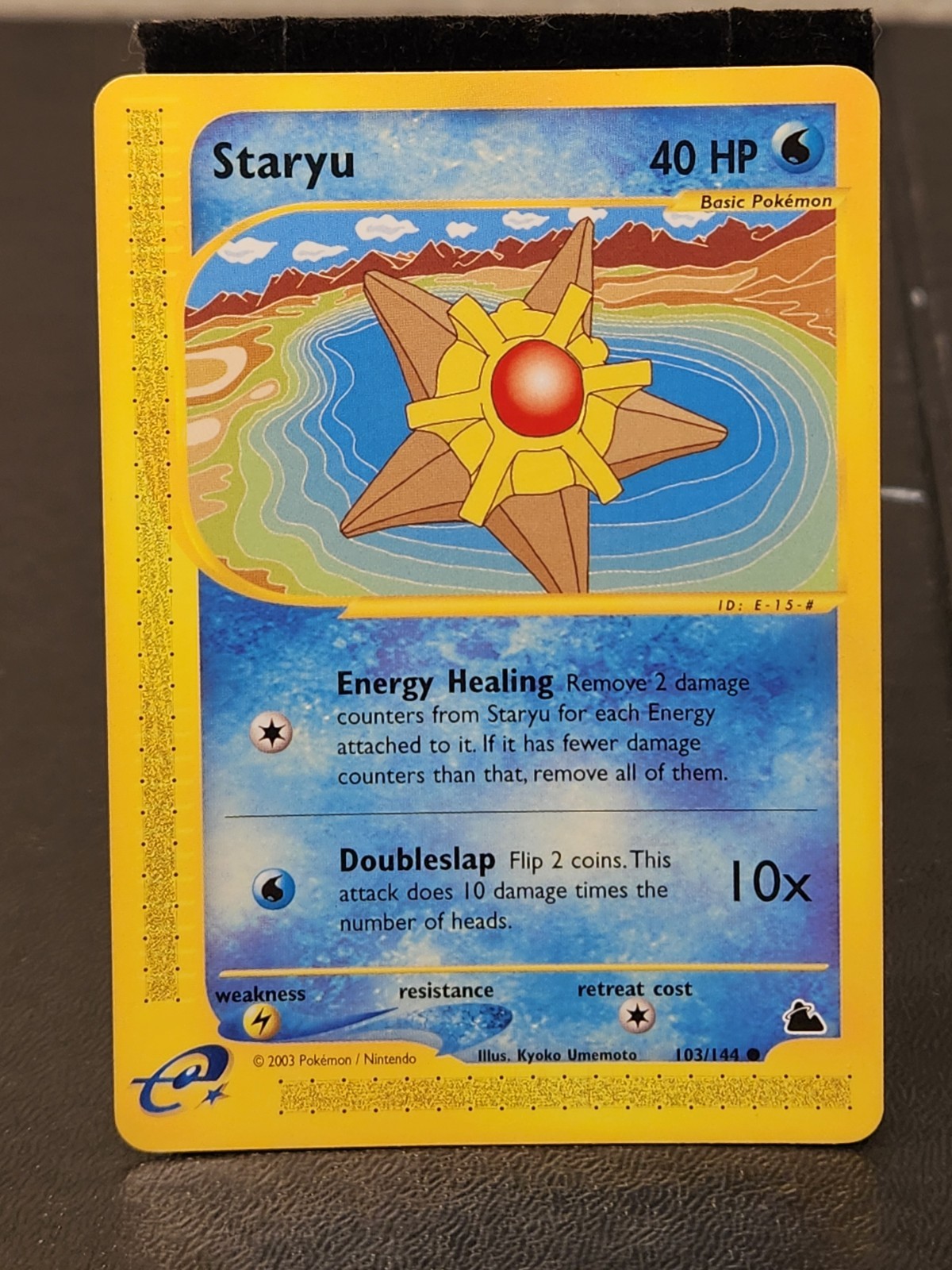 Pokémon TCG Staryu 2003 Skyridge Regular Card 103/144 eReader Tcg Card Play See