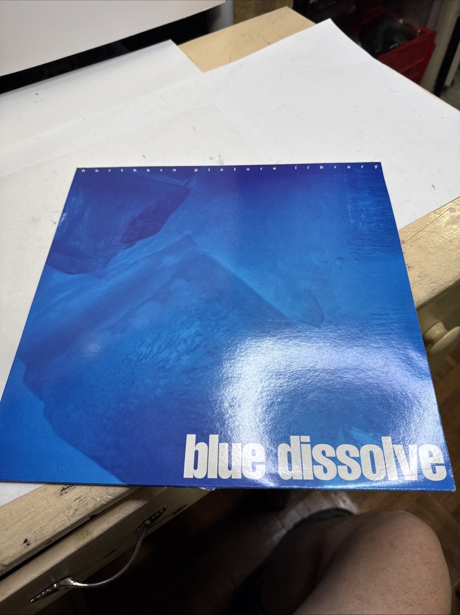Vinyl 33 Rpm Record Blue Dissolve