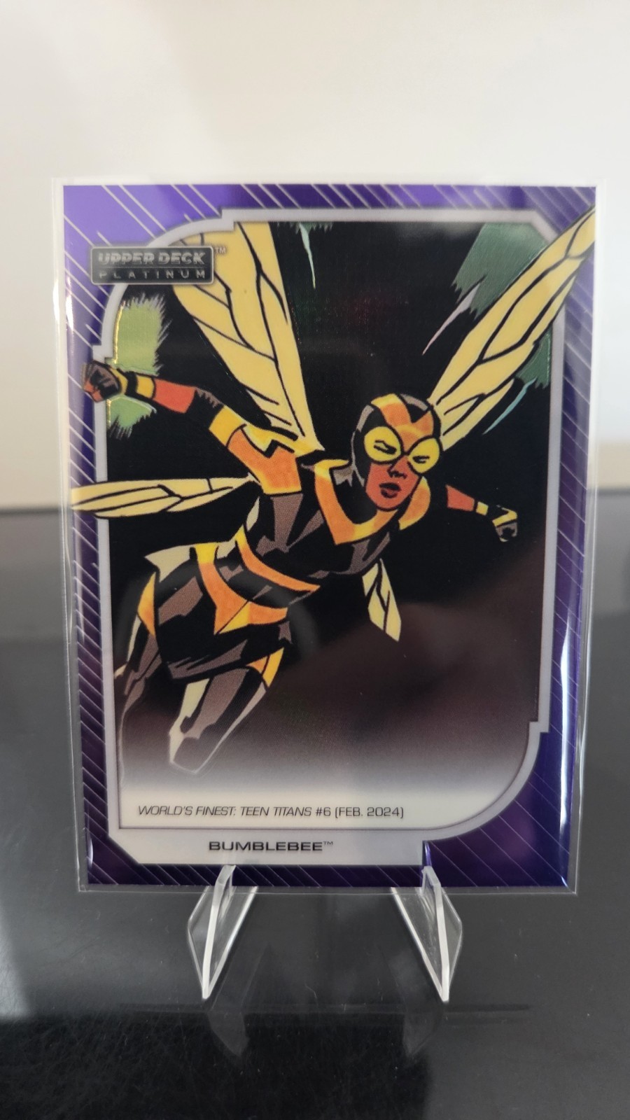 2026 Upper Deck Platinum DC Bumblebee 141 Purple Rainbow