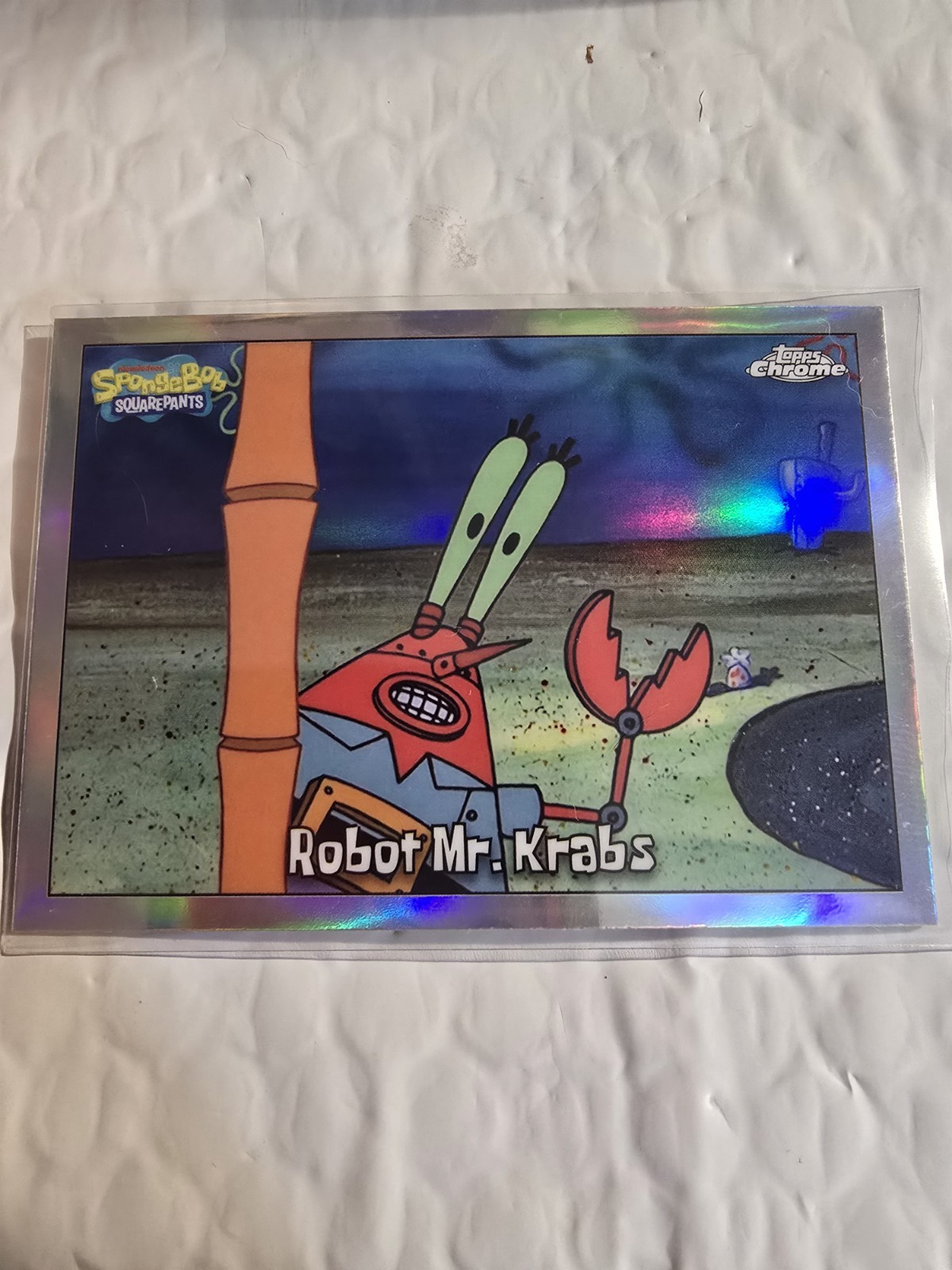 2025 Topps Chrome SpongeBob Robot Mr Krabs #96 rifrattore