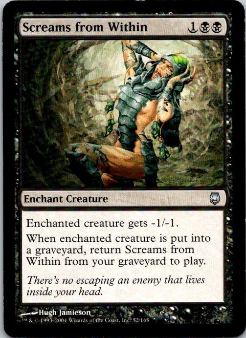 Lot of 4 MTG Magic the Gathering Screams from Within Darksteel See Scans