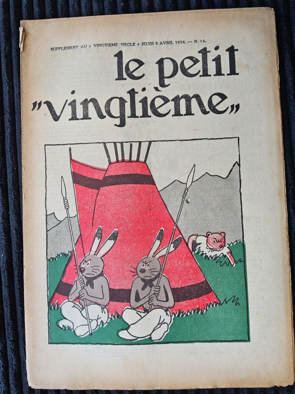 Tintin - Petit Vingtième - Numéro 14 de 1934