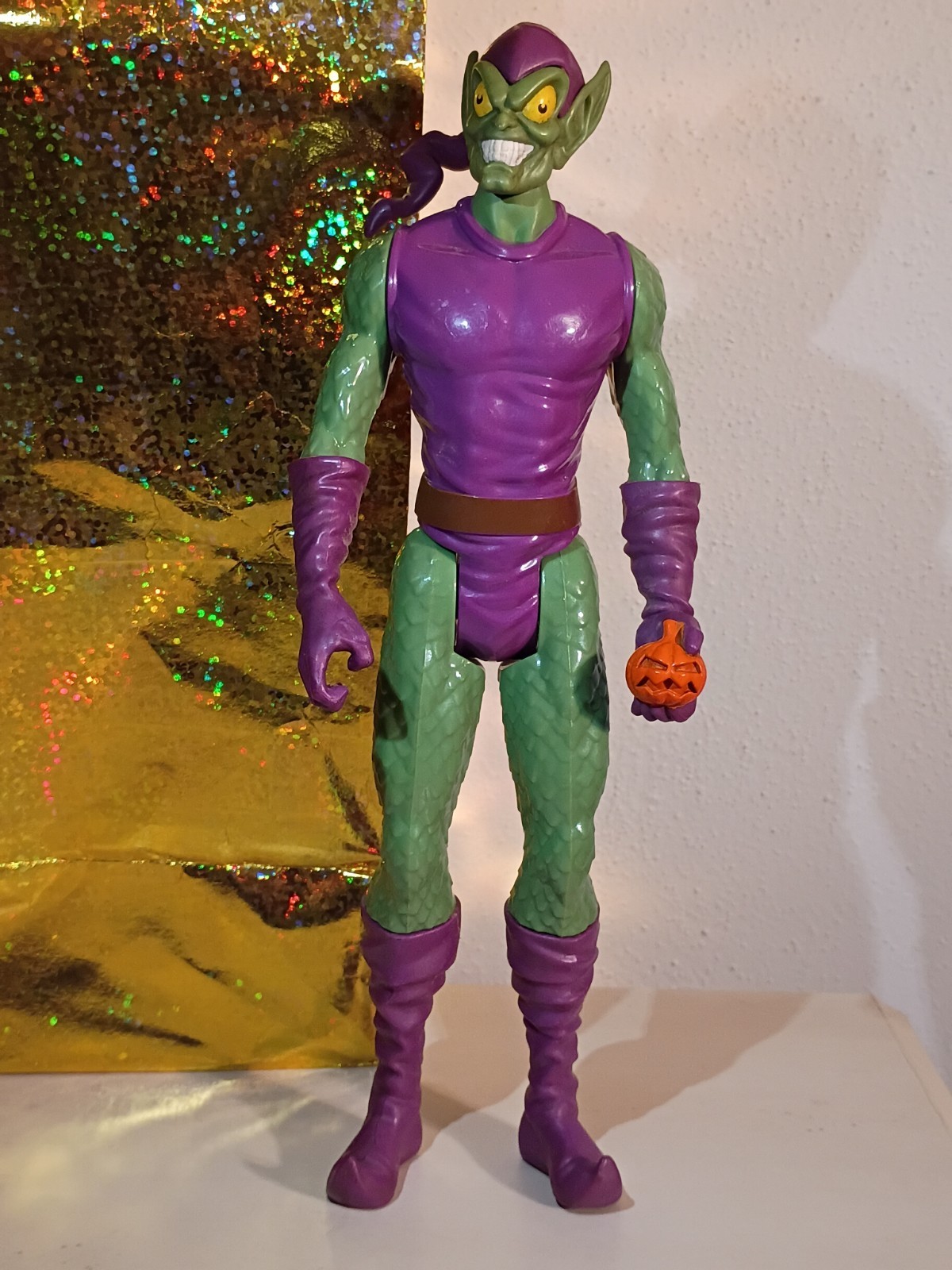 Modellino Marvel Spider-Man Villains Green Goblin 12" serie Titan Hero 2014
