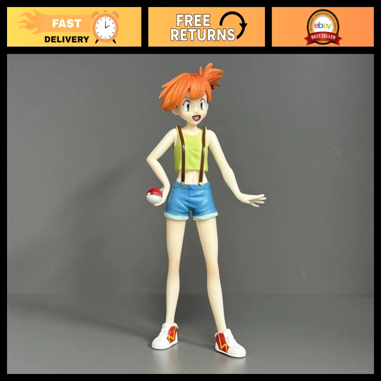 Misty PVC Action Figure Model Toy 13-15cm - No Box - Anime Collectible