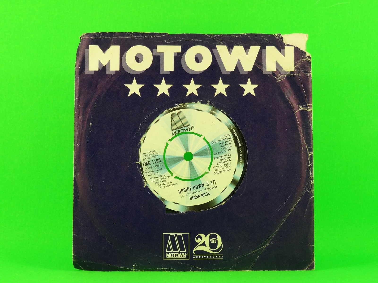 DIANA ROSS UPSIDE DOWN (144) 2 Track 7" Single plus Company Sleeve MOTOWN