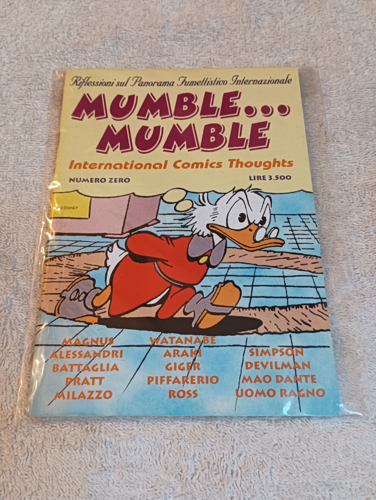 FANZINE MUMBLE MUMBLE numero zero MAGNUS BATTAGLIA PRATT MILAZZO e altri 