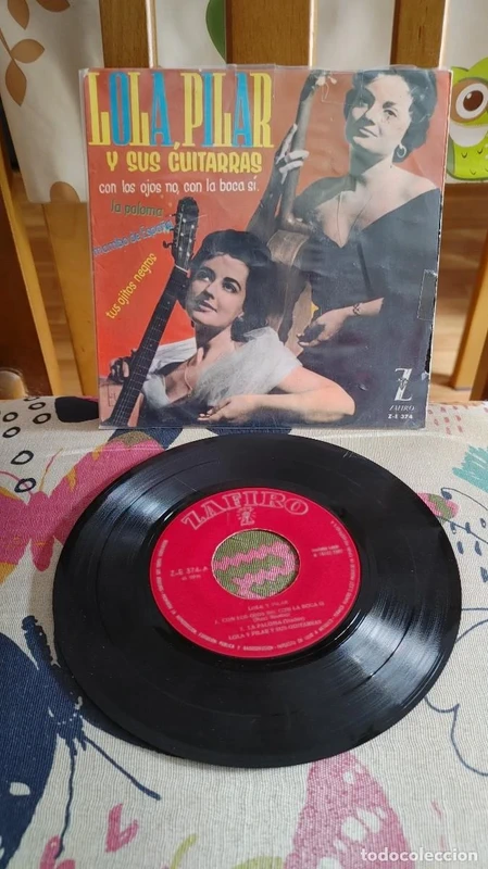 lola y pilar,ep con los ojos no con la boca si+3 con autografo