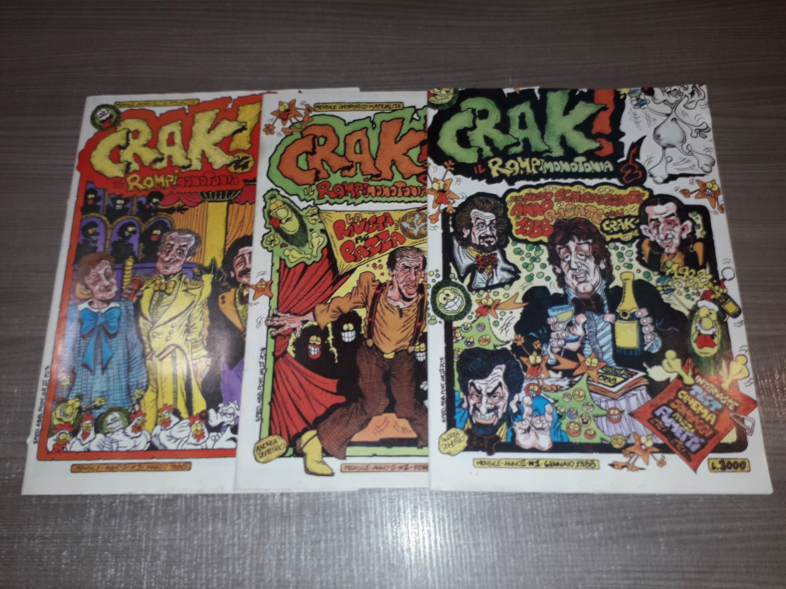 CRAK il Rompimonotonia serie Completa 1/3 del 1988  Domestici  Sodip