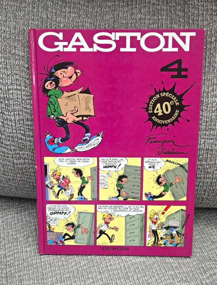 Dupuis Gaston 4 #4 40e Anniversaire Édition album francese definitivo 1997