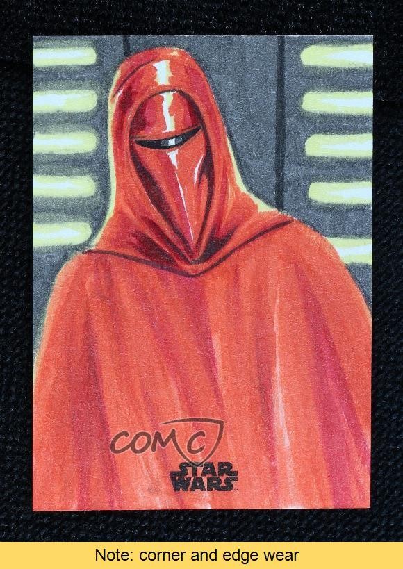 2024 Topps Chrome Star Wars 1/1 Emre Varlibas schizzo automatico LEGGI p1l
